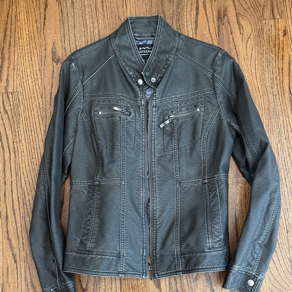 Montana Black Leather Jacket for Women